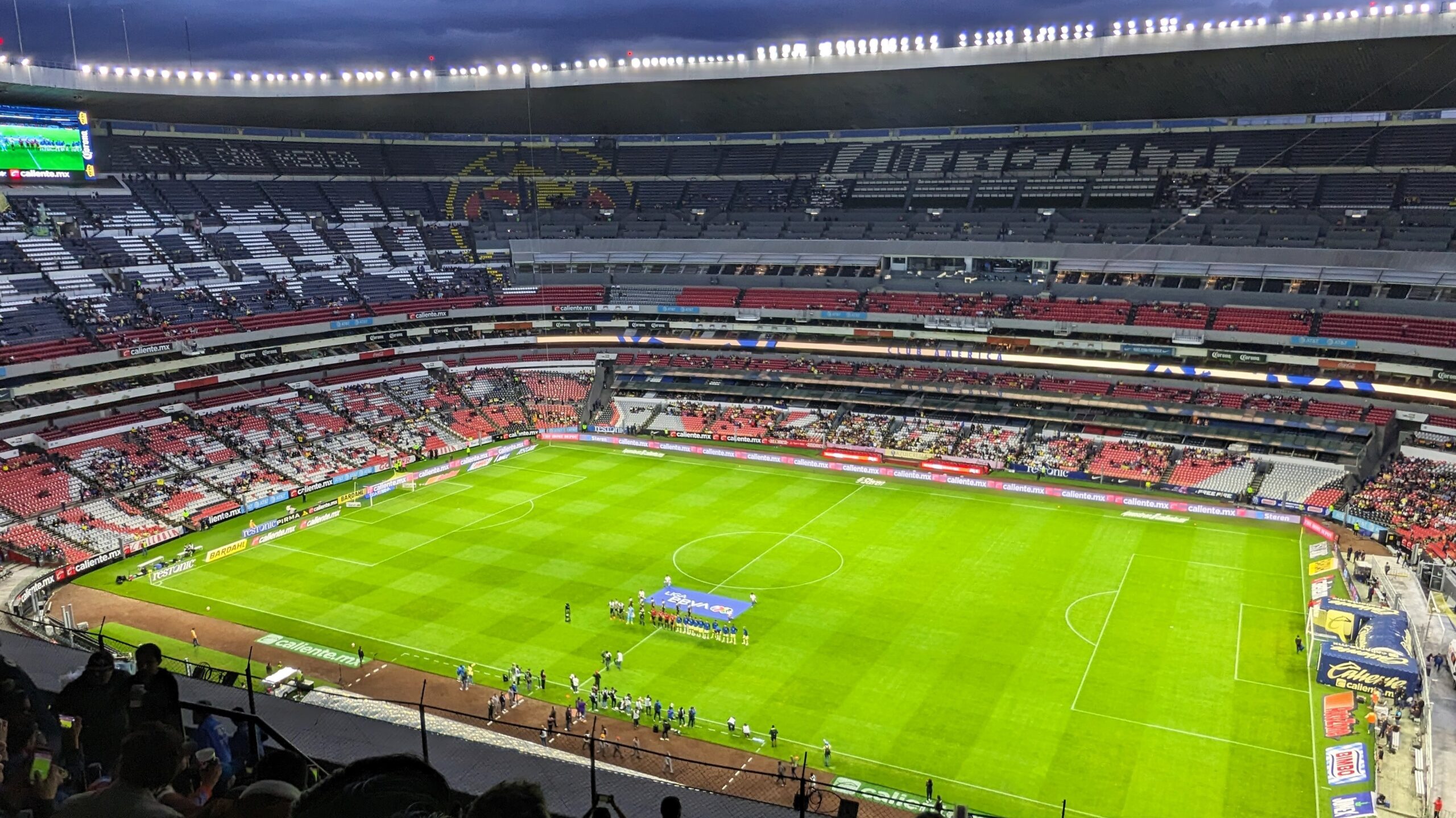 Estadio Azteca during Club América vs. Necaxa match in Liga MX, August 2023.
