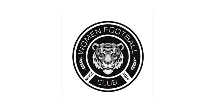 Women Football Club logo featuring a tiger emblem with the motto “Our Differences Our Strengths”