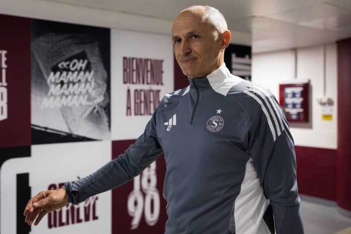 Thomas Häberli Thomas Häberli at Servette FC’s stadium in Geneva, preparing his team with focus and calm leadership.