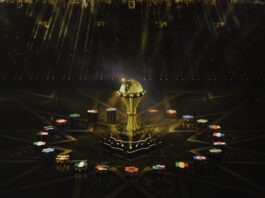 AFCON 2025 trophy ceremony in Morocco showcasing African nations, stadium spectacle and continental football unity.