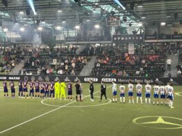 Youth teams line up before a U19 match in Germany, reflecting structured academy football and long-term development pathways.